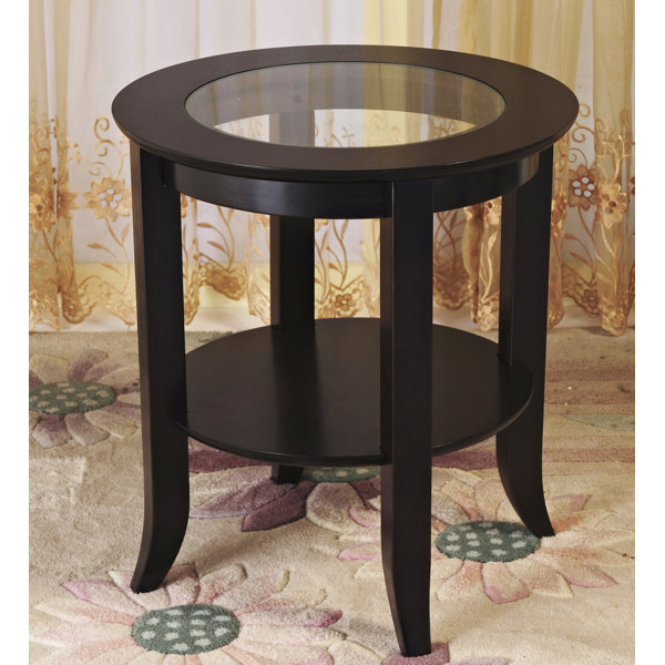 Alcott Hill® 22.25'' Tall Glass End Table & Reviews Wayfair
